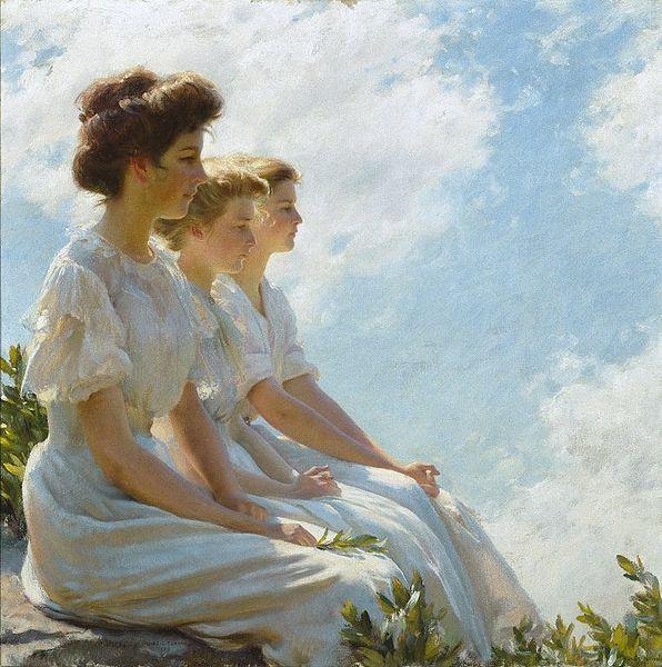 Charles Courtney Curran On the Heights